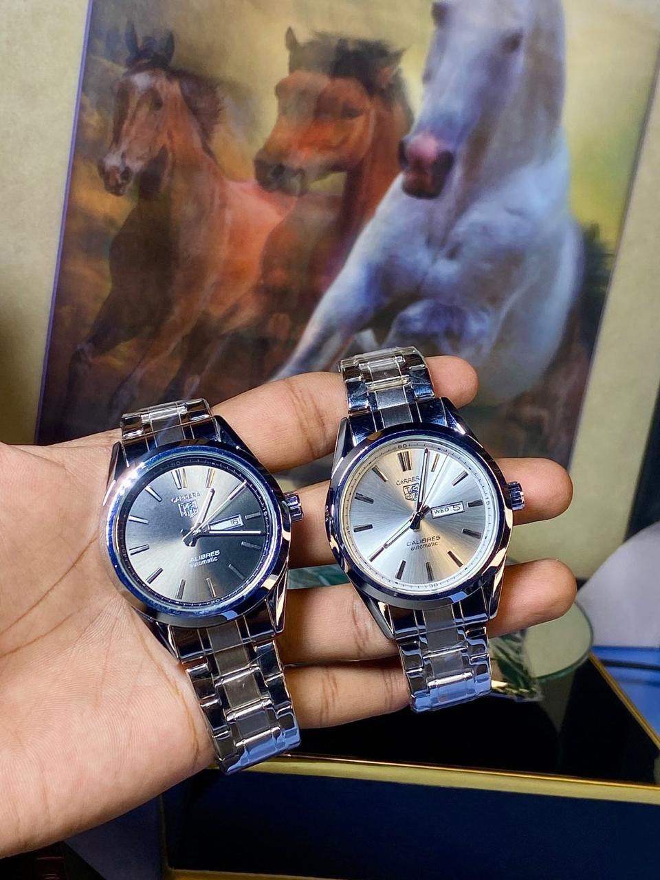 Elite Chain Master Edition Polished Multi-Display Men’s Watch