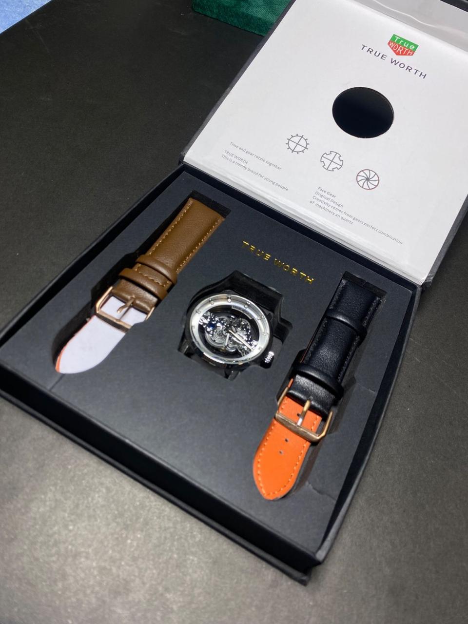 True Worth Double Strap Edition Modern Dual Band Watch