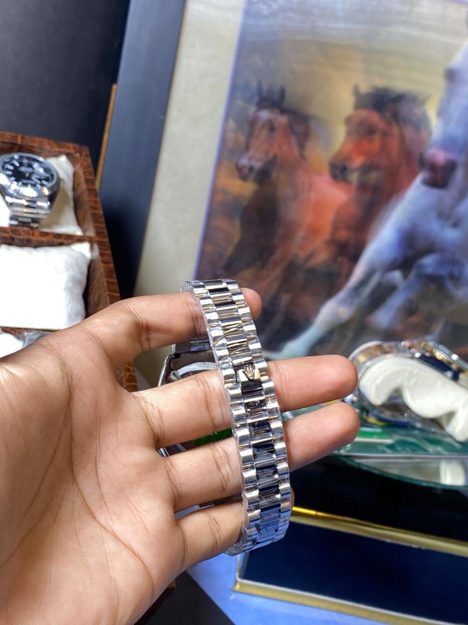 Jubilee 2 Tone Black Edition Modern Dual Color Watch