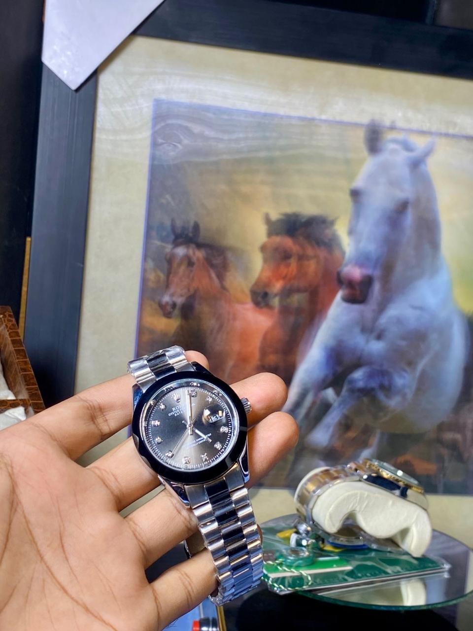 Jubilee 2 Tone Black Edition Modern Dual Color Watch