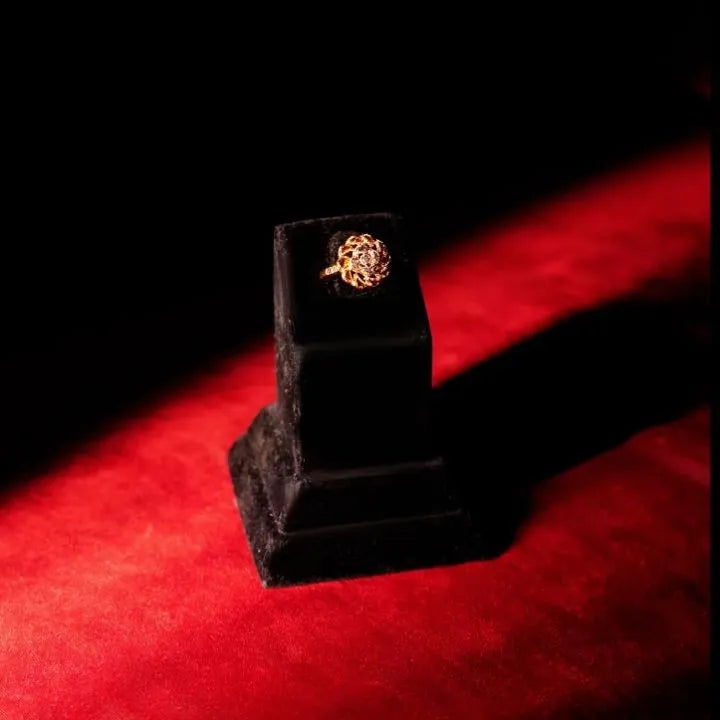 Flower Shape Gold Plated Necklace Set