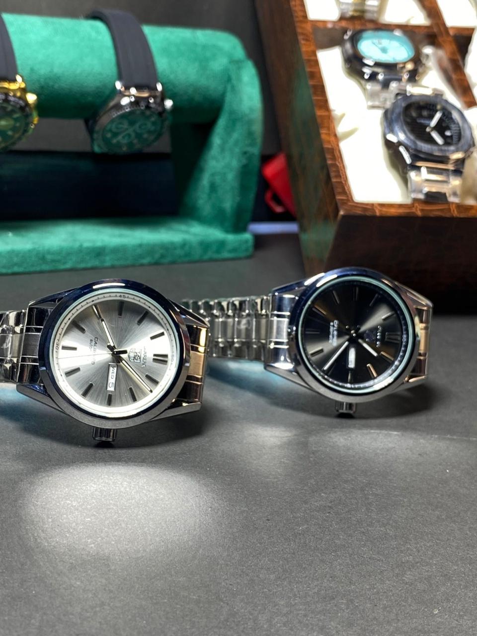 Elite Chain Master Edition Polished Multi-Display Men’s Watch