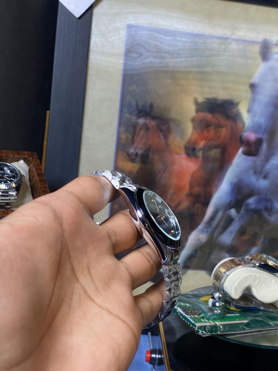 Jubilee 2 Tone Black Edition Modern Dual Color Watch